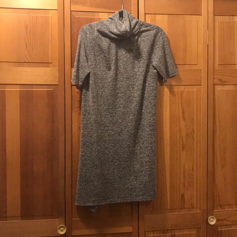 Grey turtleneck dress
